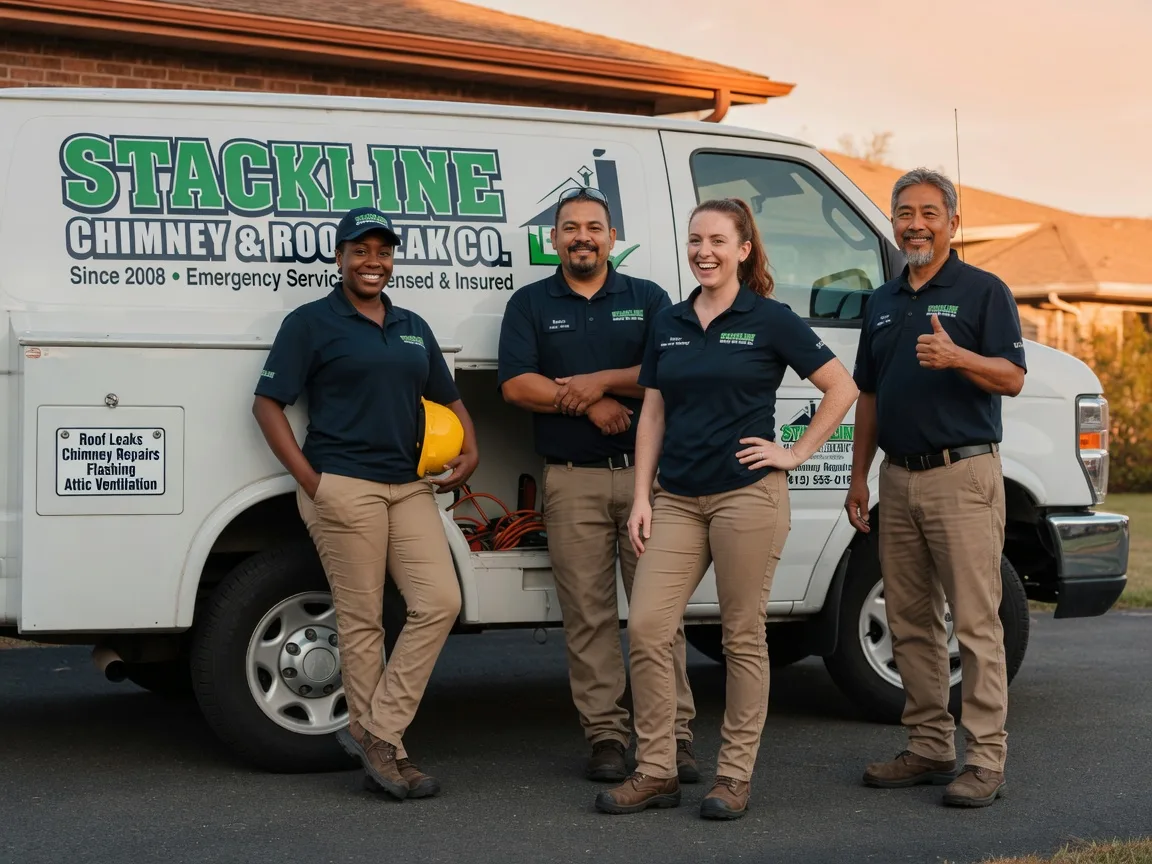 Chimney flashing repair company in Jamestown, LA